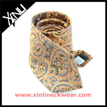 Classic Italian Jacquard Mens Private Label Silk Paisley Ties